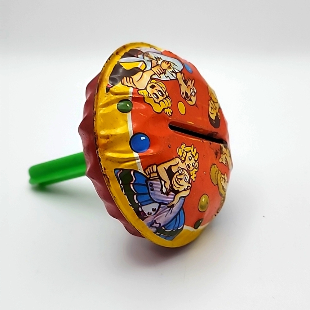 Vintage U. S. METAL TOY CO. TIN NOISEMAKER RATTLE
